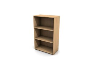 Site Office Wooden Bookcase – 1200mm, Fixed Shelves
