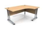Site Office Right Hand Curved Desk – 1600mm, 25mm Top