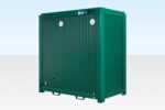 8ft x 5ft Double Mains Toilet – Green, Steel Construction, Insulated