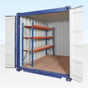 Three Tier Container Racking – Single Bay, Adjustable Shelves, 550kg Capacity