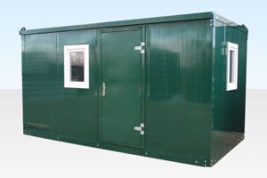 4.3m x 2.3m Flat Pack Office Cabin – Galvanised Steel, Powder Coated, Insulated