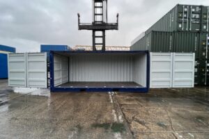 20 ft Open Side Container – Full Side Access - Corten Steel, CSC Plated