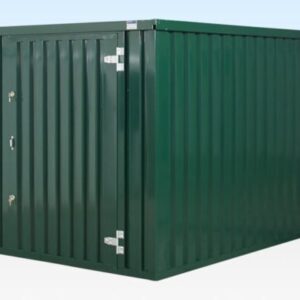 3m Flat Pack Storage Container – Galvanised, Double Locking System, Expandable