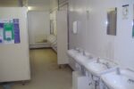 24 ft Steel Toilet Cabin – 5+1 Configuration, Anti-Vandal Construction