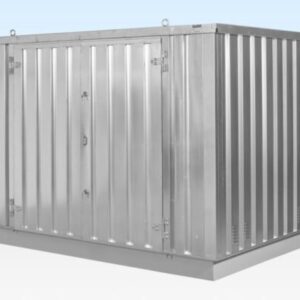 4m Flat Pack Container Store – Galvanised, Double Locking System, Expandable