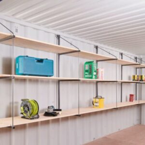Fastfit Three Tier Container Racking – 2 Bays, 250kg per Shelf, Powder Coated