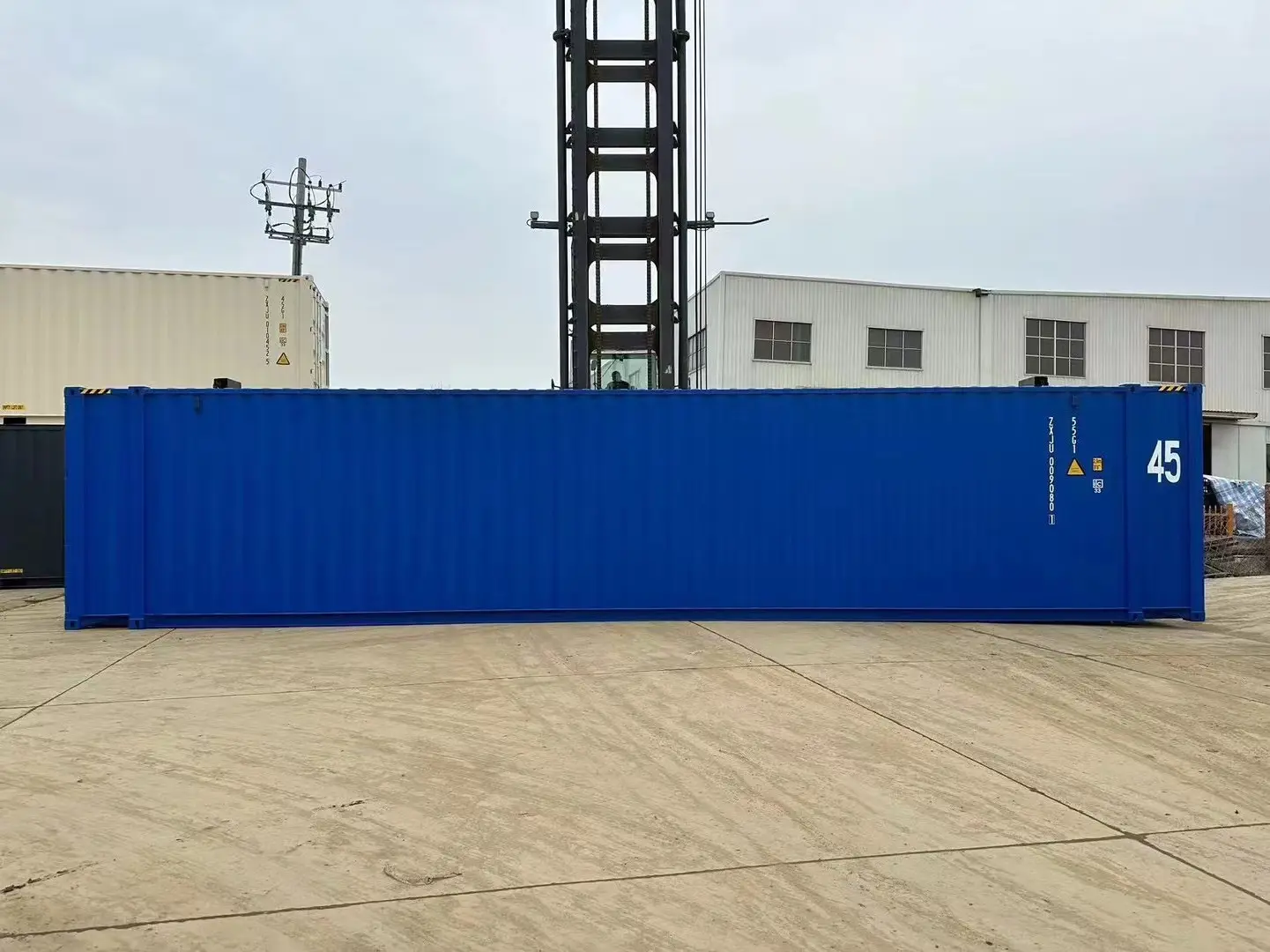 New 45ft High Cube Shipping Container – Blue Exterior - Image 4