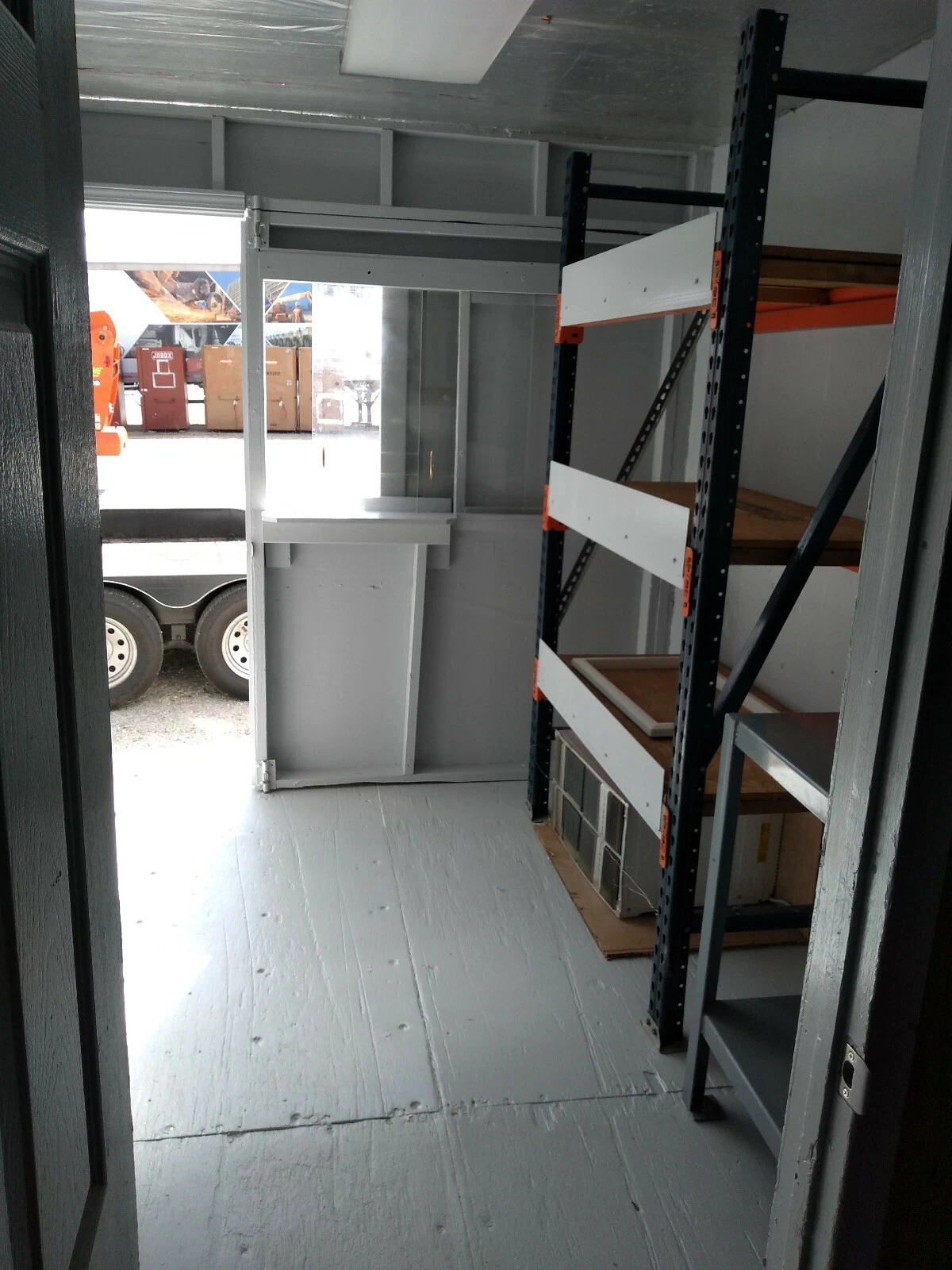 40 ft Container Shop - Climate Controlled Office + Inventory Storage / Racking - Image 7