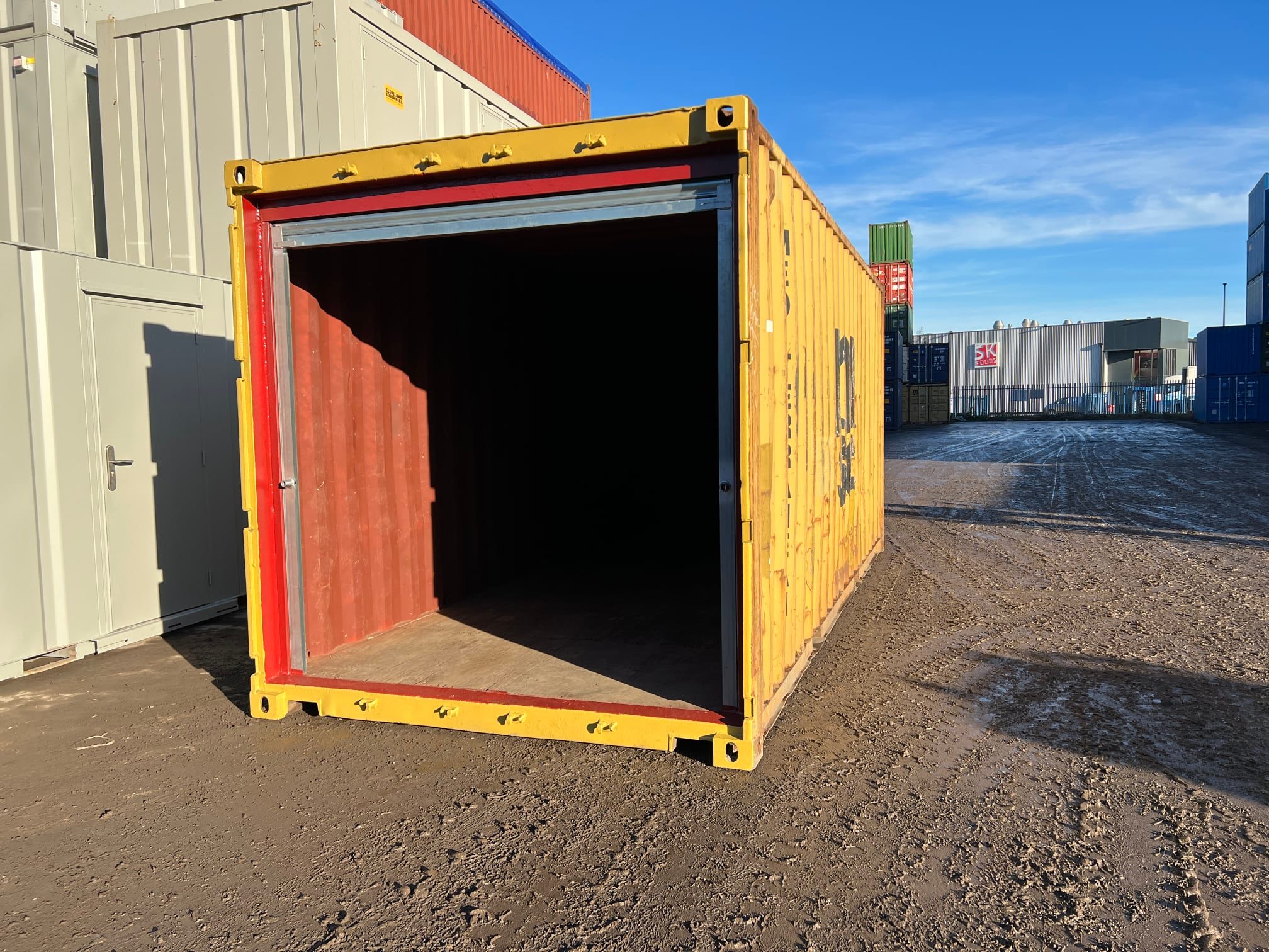 20ft Used Shipping Container with Roller Shutter Door - Image 3
