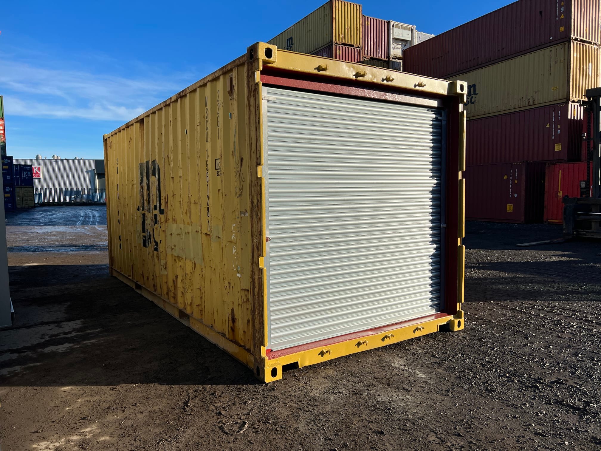 20ft Used Shipping Container with Roller Shutter Door - Image 2