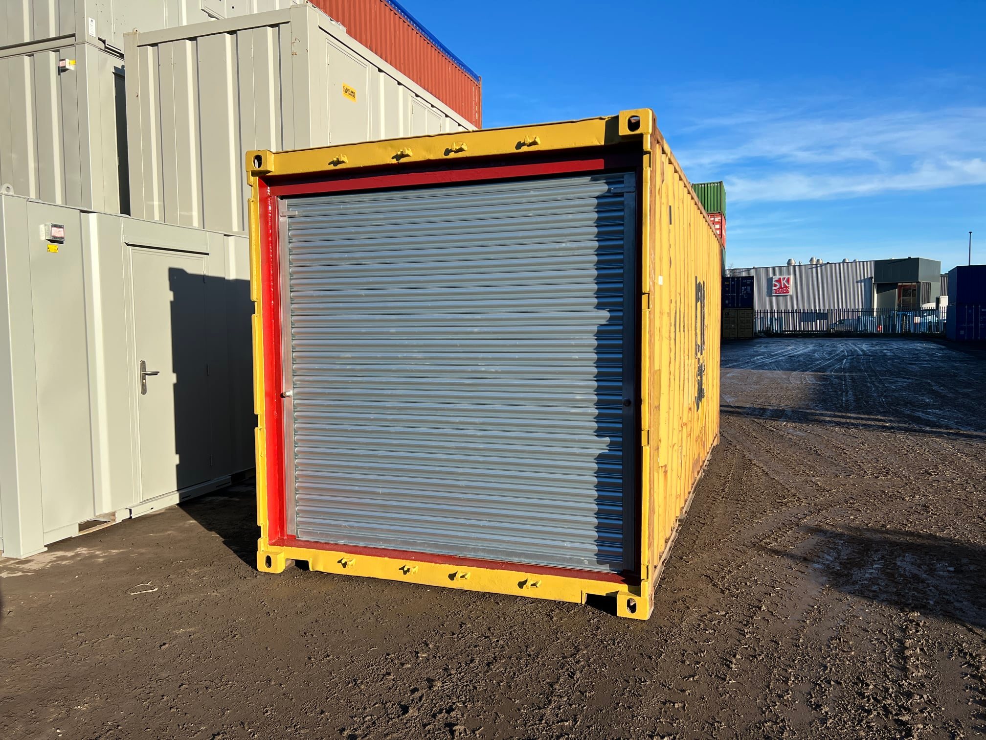 20ft Used Shipping Container with Roller Shutter Door